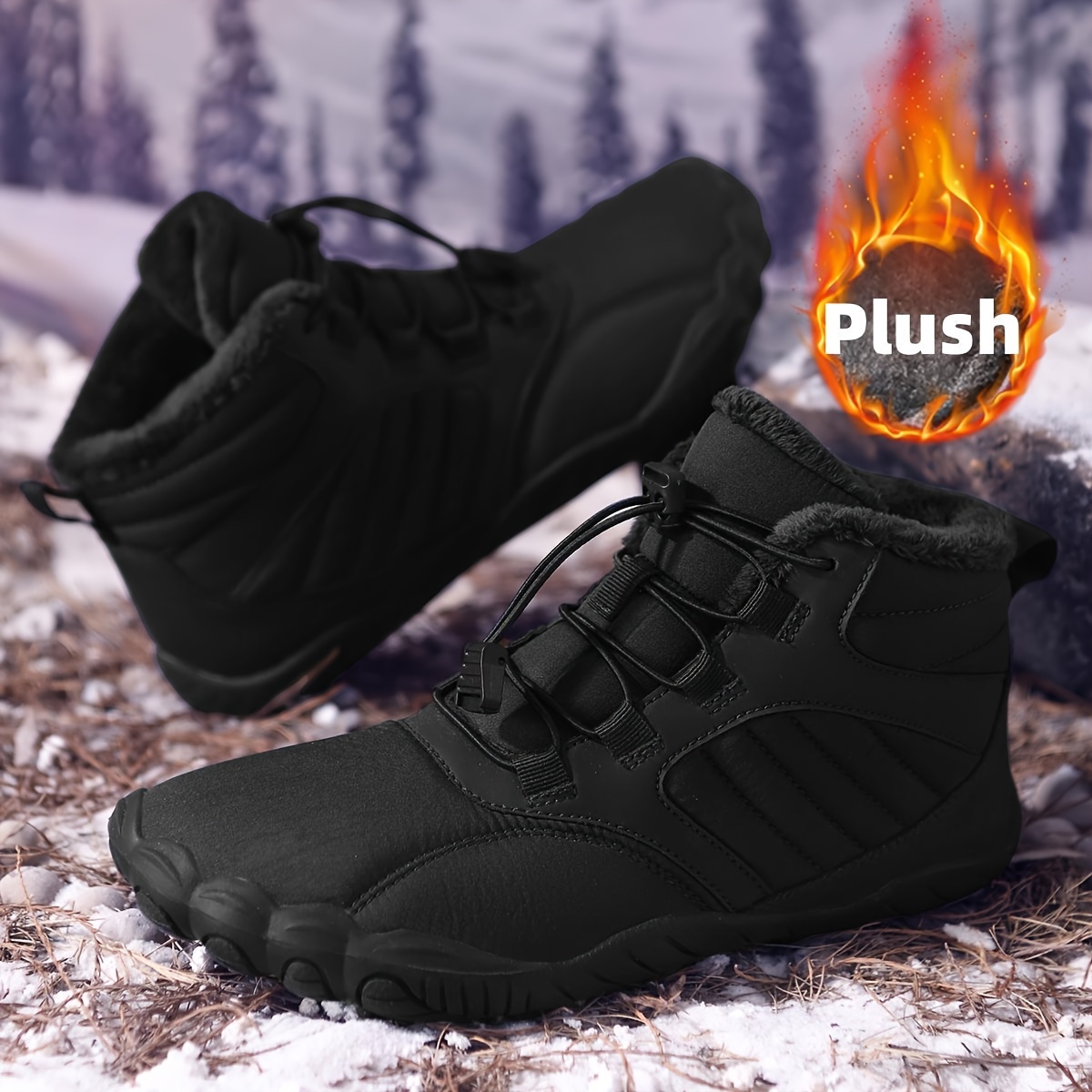 Minimalist Barefoot Shoe - Scarponi da Neve Unisex Invernali Foderati