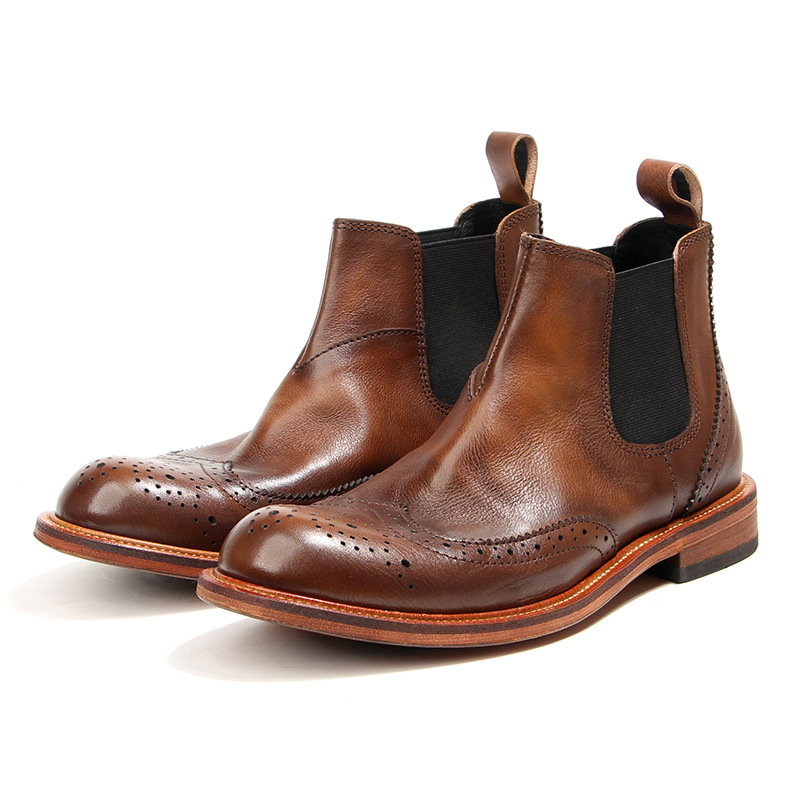 Men'S Shoes Brogues - Nuovi stivaletti britannici vintage da uomo