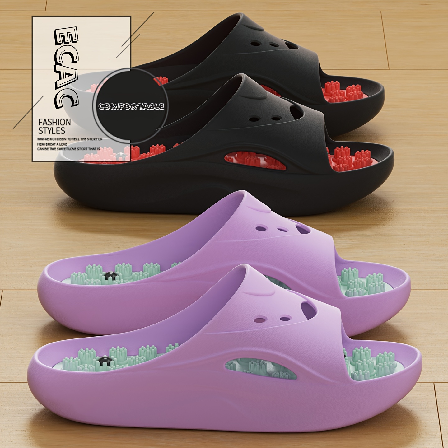 Men'S Shoes Slip On - Ciabatte Massaggianti in EVA per Uomo