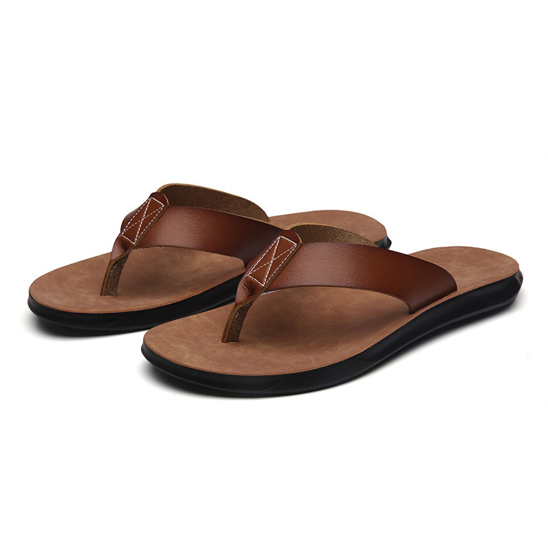 Men'S Shoes Hugo Boss - Nuove Ciabatte in Pelle Italiana per