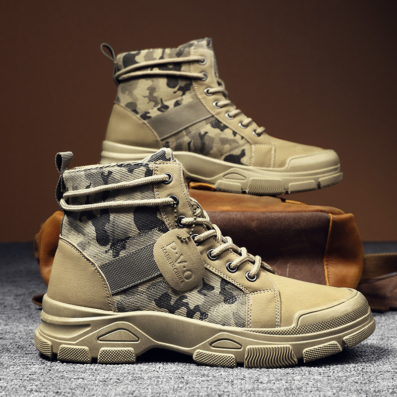 Men'S Shoes Popular - Stivali Alti da Uomo Autunnali Mimetici