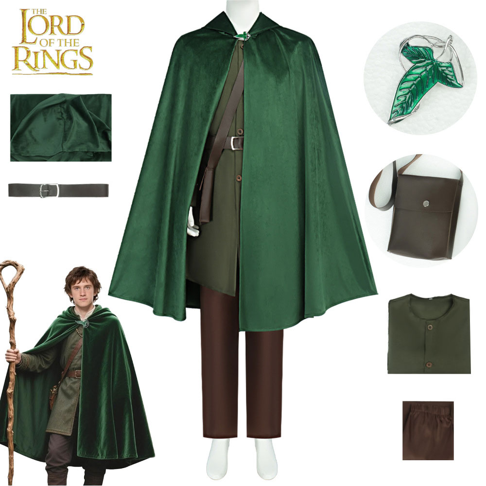 Men'S Shoes Brogues - Costume da Cosplay dell'Hobbit, Mantello Medievale