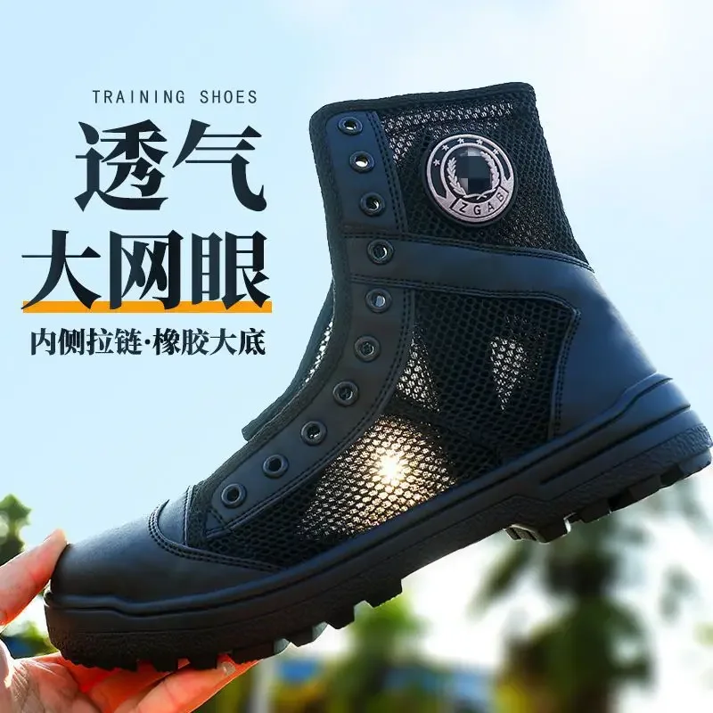 Men'S Shoes No Laces - Stivali Tattici Estivi Traspiranti in Mesh