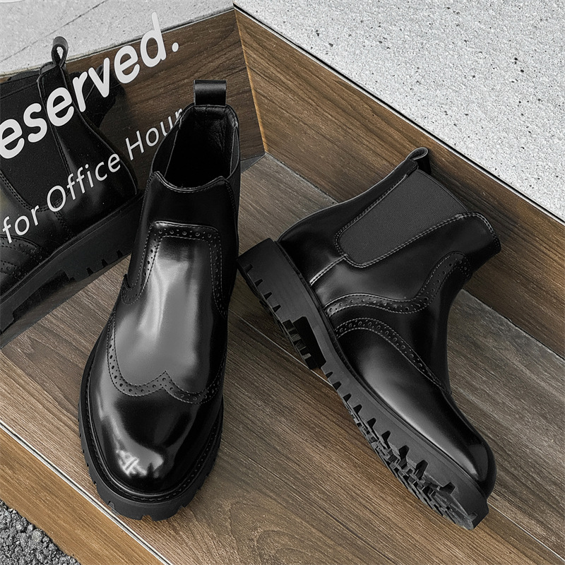 Men'S Shoes Brogues - stivali chelsea da ballo di moda