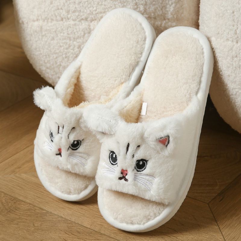 Men'S Shoes Slip On - Ciabatte a Forma di Gatto in