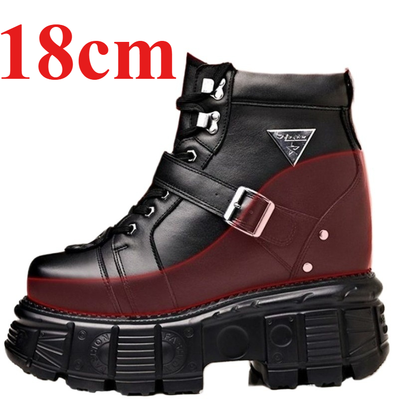 Men'S Shoes No Laces - Stivali da Moto in Vera Pelle