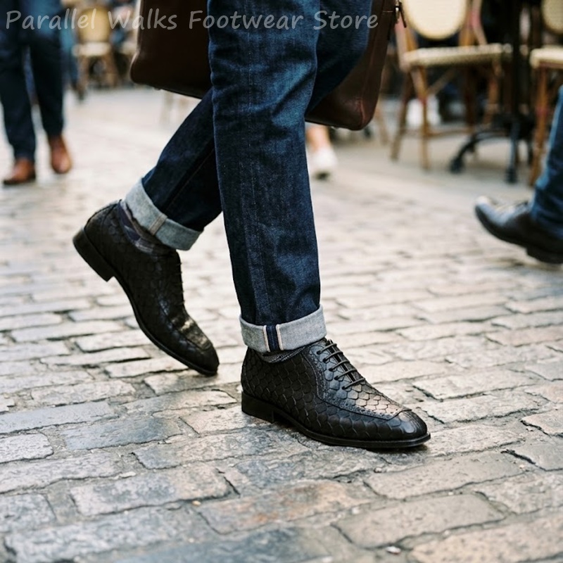 Men'S Shoes Brogues - Scarpe Oxford da uomo in pelle