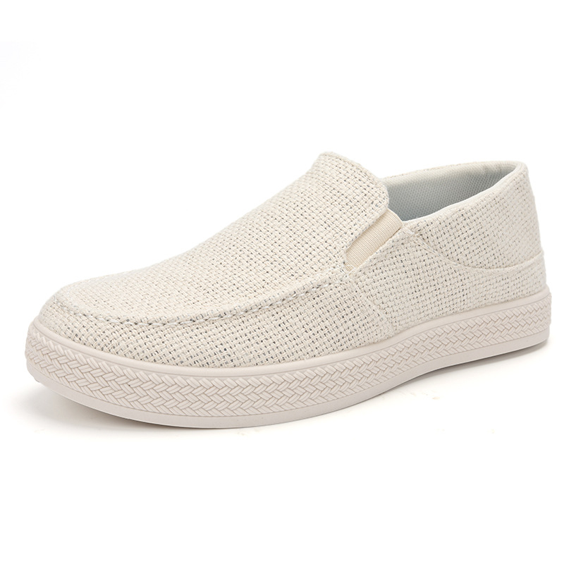Men'S Shoes Popular - Mocassini da uomo in lino, traspiranti,