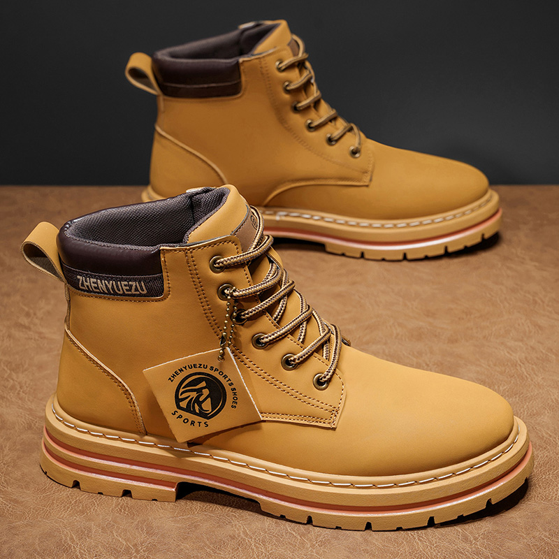 Men'S Shoes To Increase Height - Stivali Corti Retrò Autunno-Inverno per Uomo,