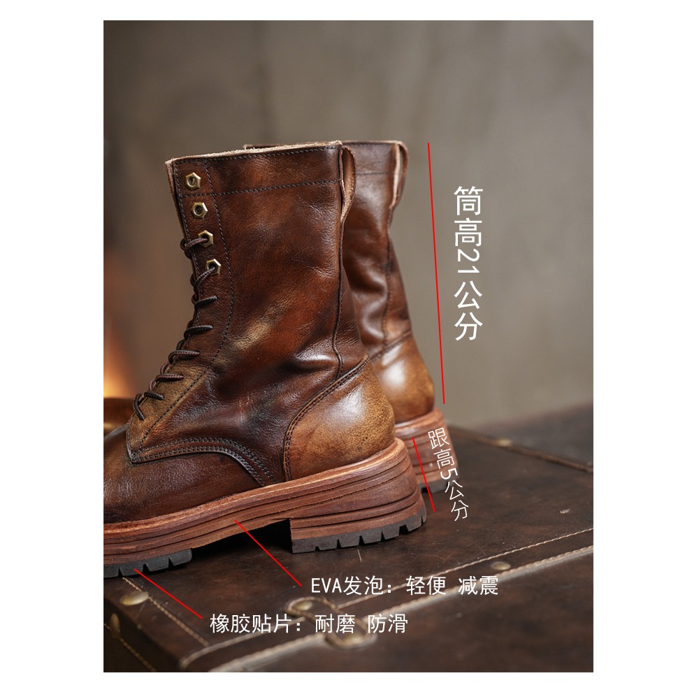 Stivali da moto da uomo in ver - Men'S Shoes Brogues recensione e prezzo