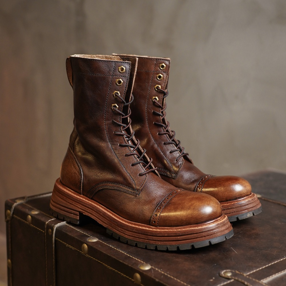 Stivali da moto da uomo in ver - Men'S Shoes Brogues recensione e prezzo