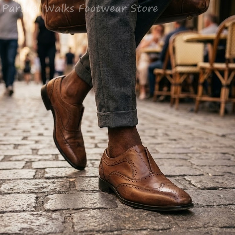 Scarpe Brogue da Uomo in Pelle - Men'S Shoes Brogues recensione e prezzo