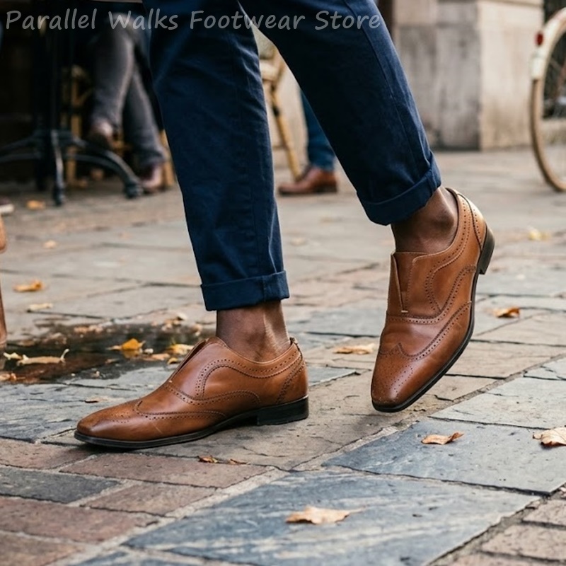 Scarpe Brogue da Uomo in Pelle - Men'S Shoes Brogues recensione e prezzo